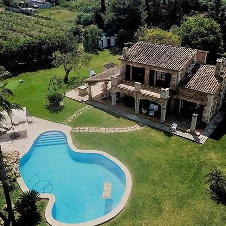 Ciclismo Y Golf Junto A La Playa Finca Son Sant Marti Gran Villa Muro Exterior foto