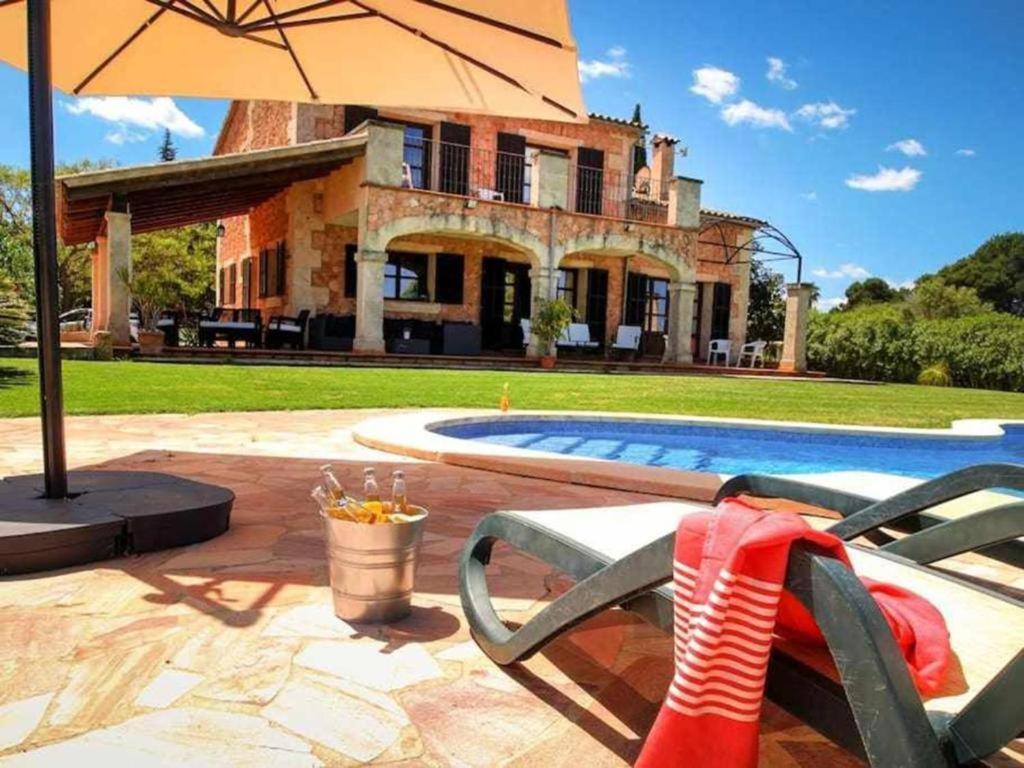 Ciclismo Y Golf Junto A La Playa Finca Son Sant Marti Gran Villa Muro Exterior foto